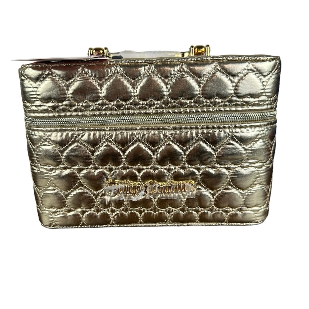 Juicy Couture Gold‎ Quilted Hard Travel
Cosmetic Case Train Case